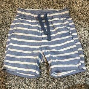 Chambray striped shorts 2T